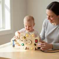 LED Busy Board Child-Safe Child-Centered Skills Board Improves Hand-Eye