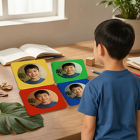 4 Pieces Interactive Sensory Wall Mirror Visual Bubble Wall Mirror Child-Centered Classroom Display for Preschoolers