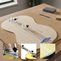 Guitar Center Line Ruler Accurate Measurement Guitar Center Line Gauge Transparent Acrylic Fretboard Alignment Ruler for Luthiers, Workshop