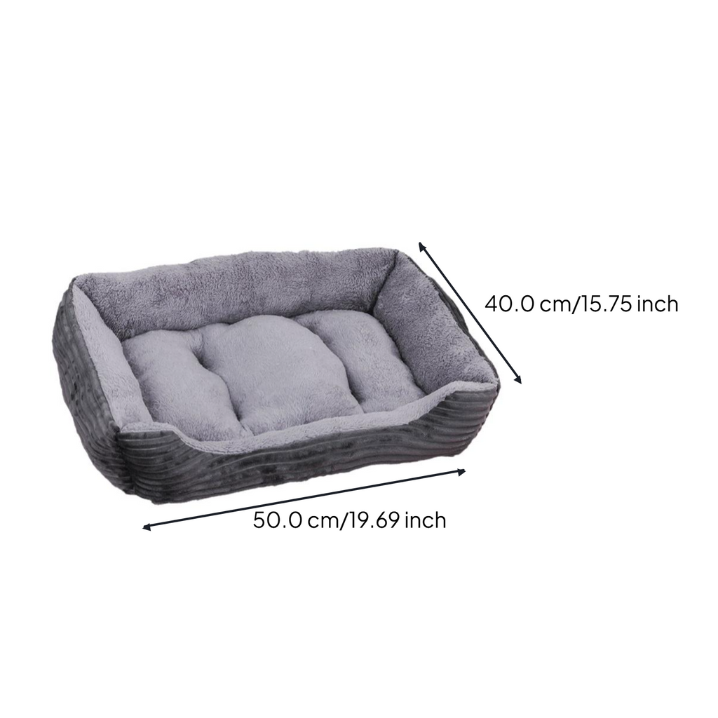 Calming Pet Bed, Soft, Easy-Clean, All-Season