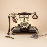 Antique Corded Telephone Ornate Corded Vintage Telephone Floral Scrollwork