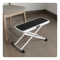 Classical Guitar Footrest Foldable Folding Foot Rest Non-Slip Surface Guitar Foot Stool for Guitarists