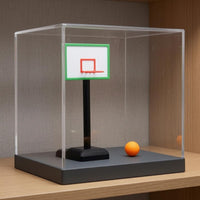 1/12 Scale Basketball Hoop Compact Miniature Decor Lightweight for Playroom