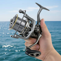 Metal Fishing Reel 6+1 Bearings Big Game Rotating Reel High-Capacity Capacity