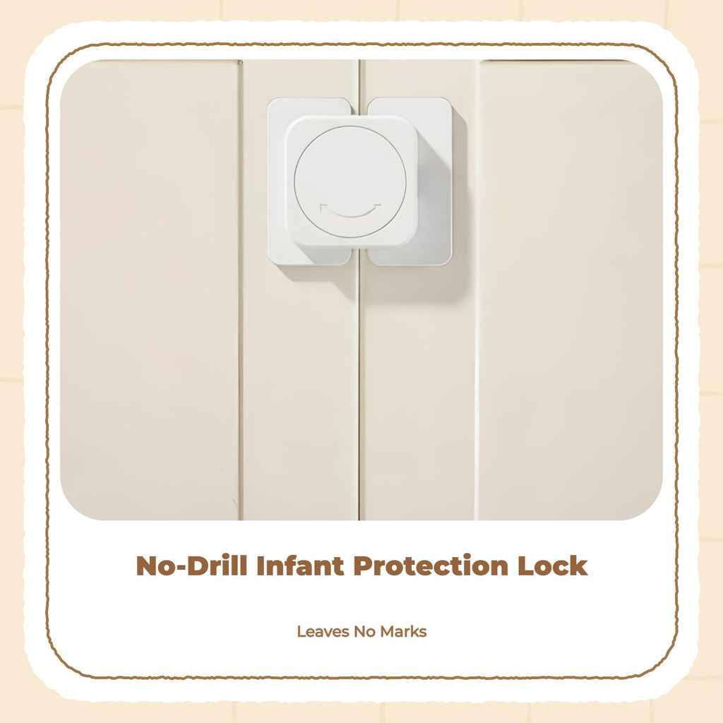 Kid Protection Lock, Drawer Cabinet Lock, Infant Proofing Latch, no tools needed Required, Easy Installation, Multi-Purpose