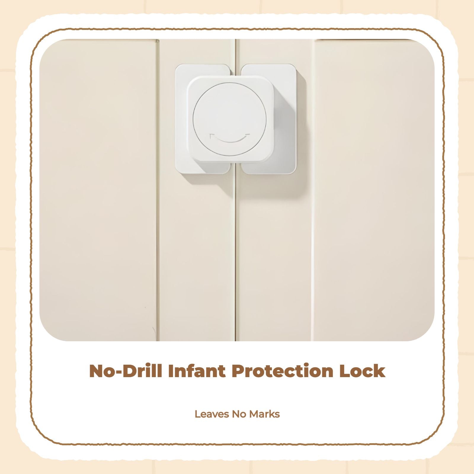 Kid Protection Lock, Drawer Cabinet Lock, Infant Proofing Latch, no tools needed Required, Easy Installation, Multi-Purpose