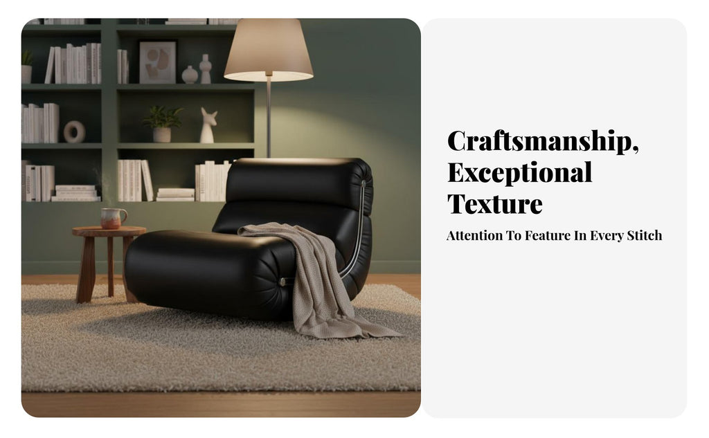 Modernist design Upholstered Rocking Armchair Nordic Inspired Upholstered Rocking Chair Small Space suitable for Home Furniture Ergonomic Comfort for Apartment Dwellers, Design aficionados, Living Room, perusing corner, Bedroom, Nursery