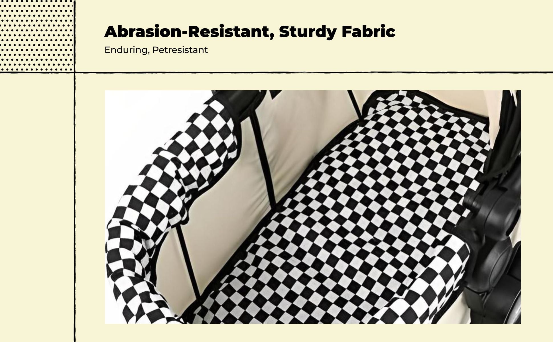 Non-slip pet stroller pad