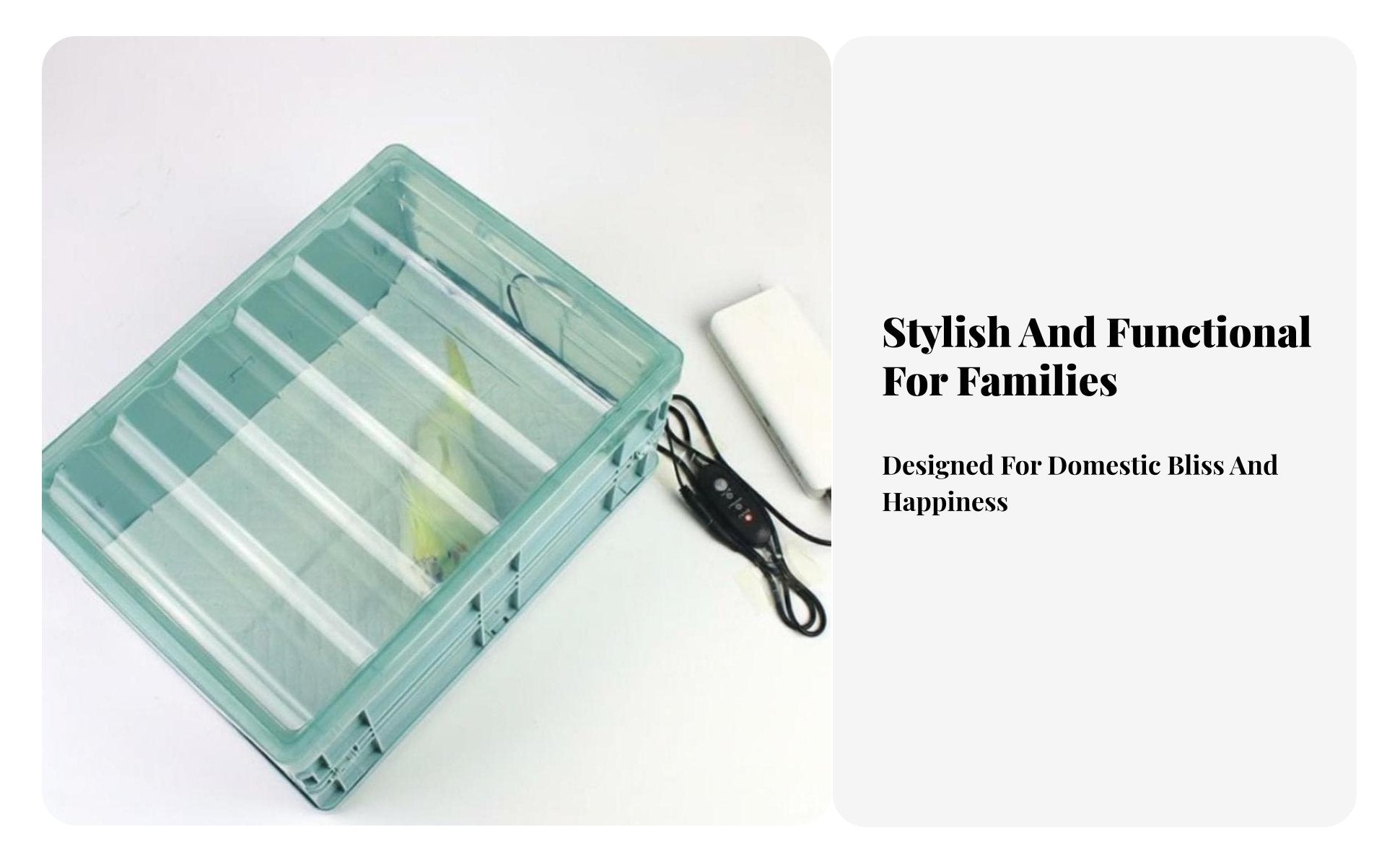 Heated Pet Brooder Constant Temperature Avian Brooder Box Pet Heating Box Space Saving Portable Creature Brooder for Home, Farm