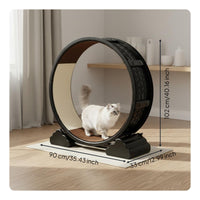 Cat Running Wheel Stable Base Cat Exercise Wheel Lock Pet Furniture for Indoor Cats