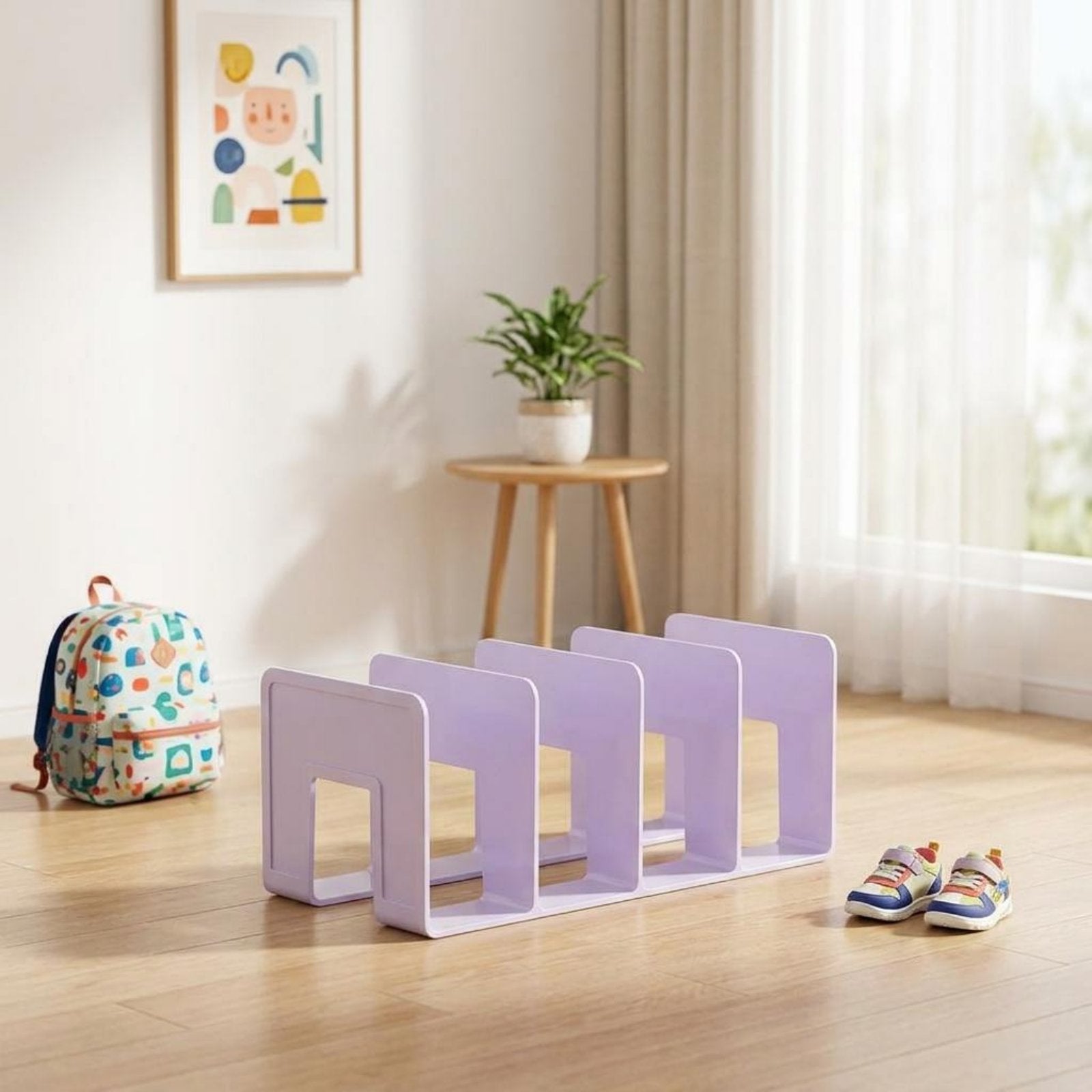 Children's Shoe Rack Transparent Household Storage Easy to Clean for Infants