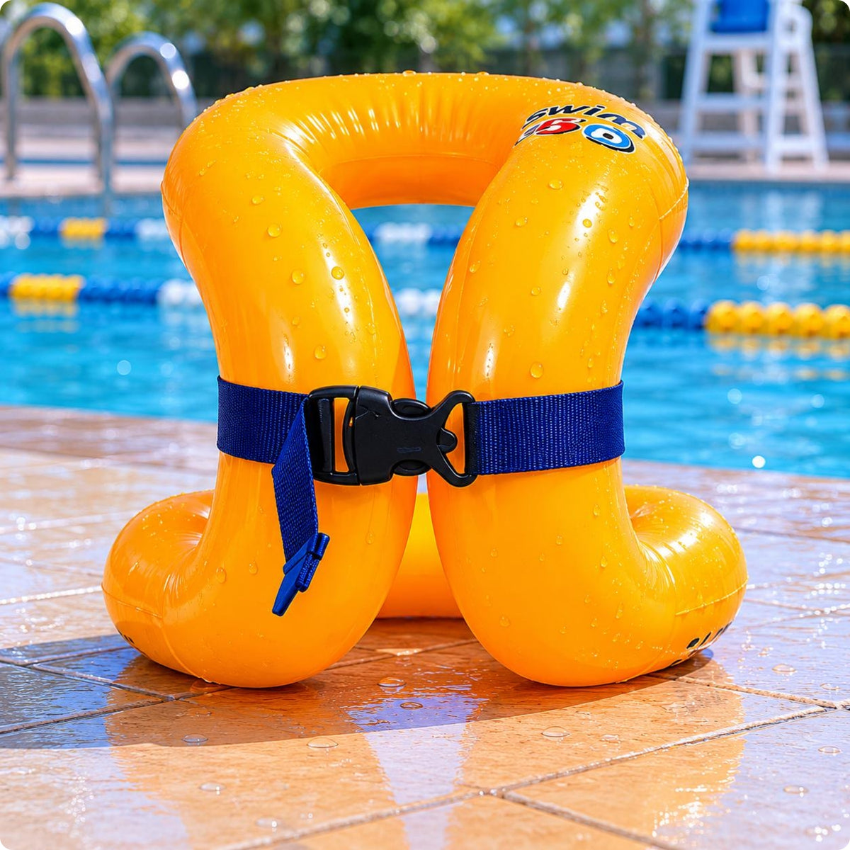 Inflatable Swim Vest Buoyancy Support Swim Vest Lightweight