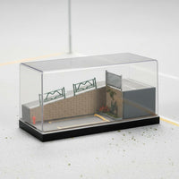 1:64 Scale Car Display Scene Dust-Proof Cover Street Slope Display Scene Box