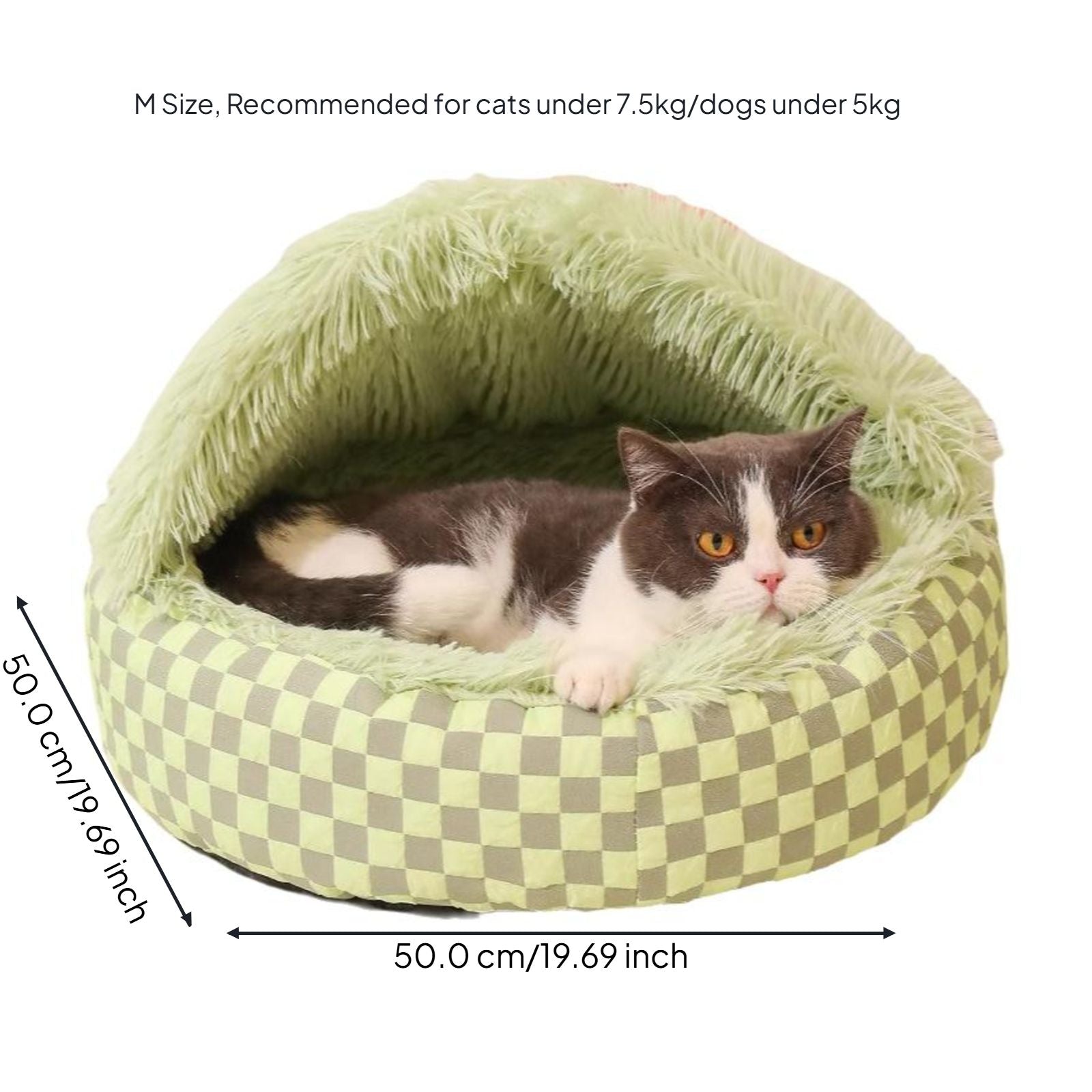Insulated cat cave bed for warmth