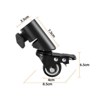 3 Pieces Speaker Stand Caster 35 Mm Tube Fit Speaker Stand Swivel Wheel