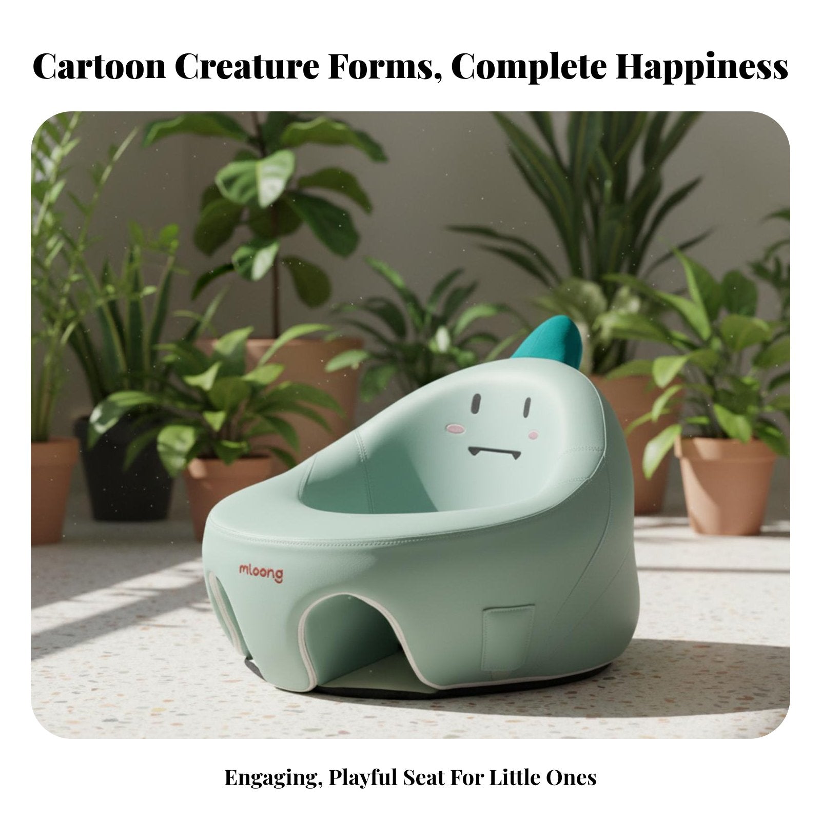 Inflatable infant Sofa Spinal Support Sit-up Training Chair Anti-Fall Design