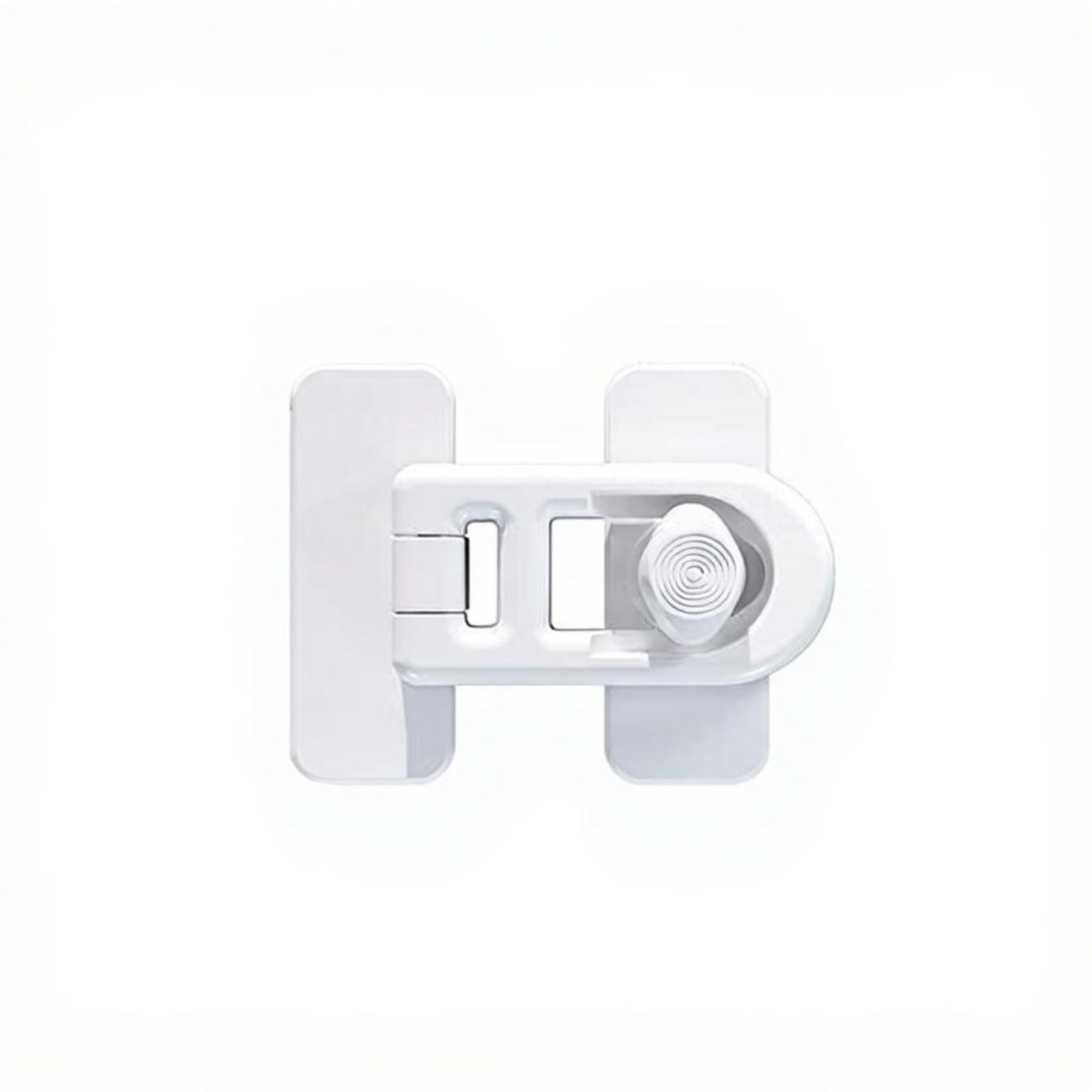 Infant Security Lock, Infant protected Cabinet Latch, Easy Installation, Drawer, Refrigerator, Door, Alabaster