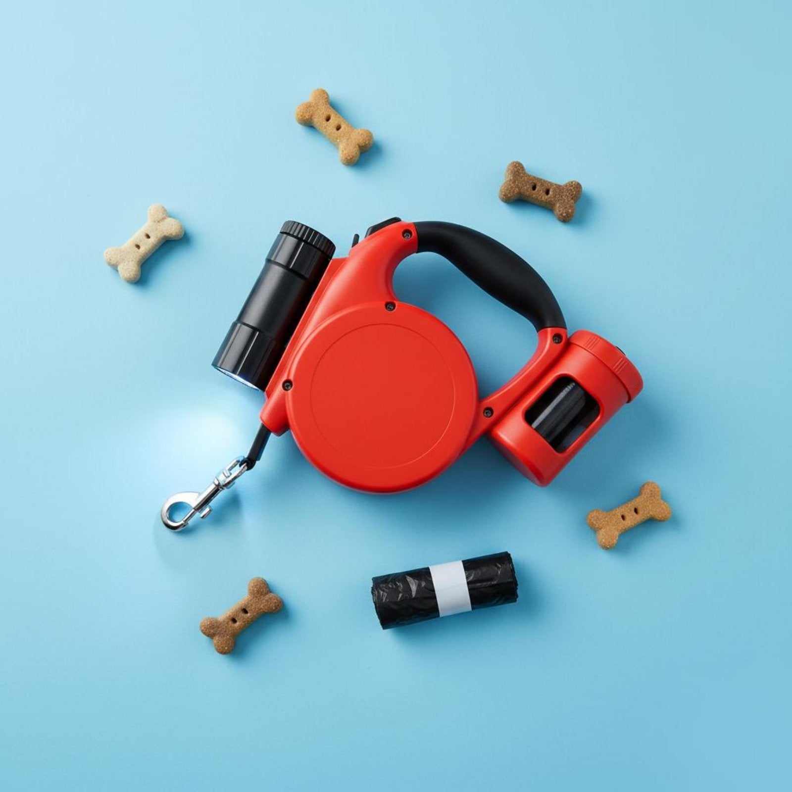 Retractable Dog Leash Nylon Locking Retractable Leash Oneone-Button Lock