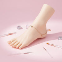 Realistic Female Foot Lifelike Texture Acupuncture Training Model Separated Toes
