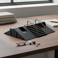6 in 1 Finger Skateboard Ramp Set Includes 3 Fingerboards for Desk, Kids, Teens