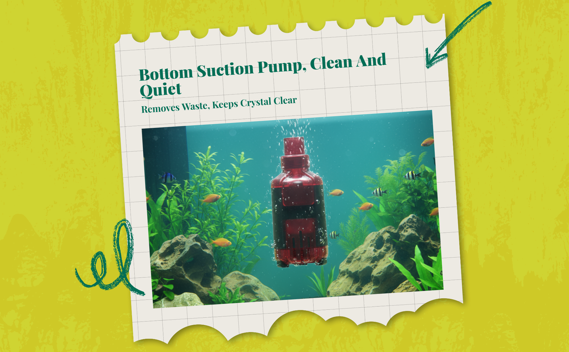 Immersible water circulator, extremely quiet aquatic habitat strainer, dry burning protection, circulation filtration, fish reservoir, water feature, hydroponics