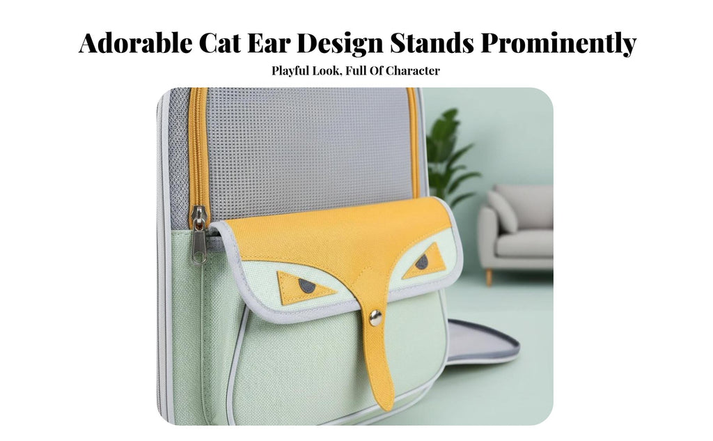 Expandable Cat Backpack Side Storage Pockets Expandable Mesh Rucksack for Hikers