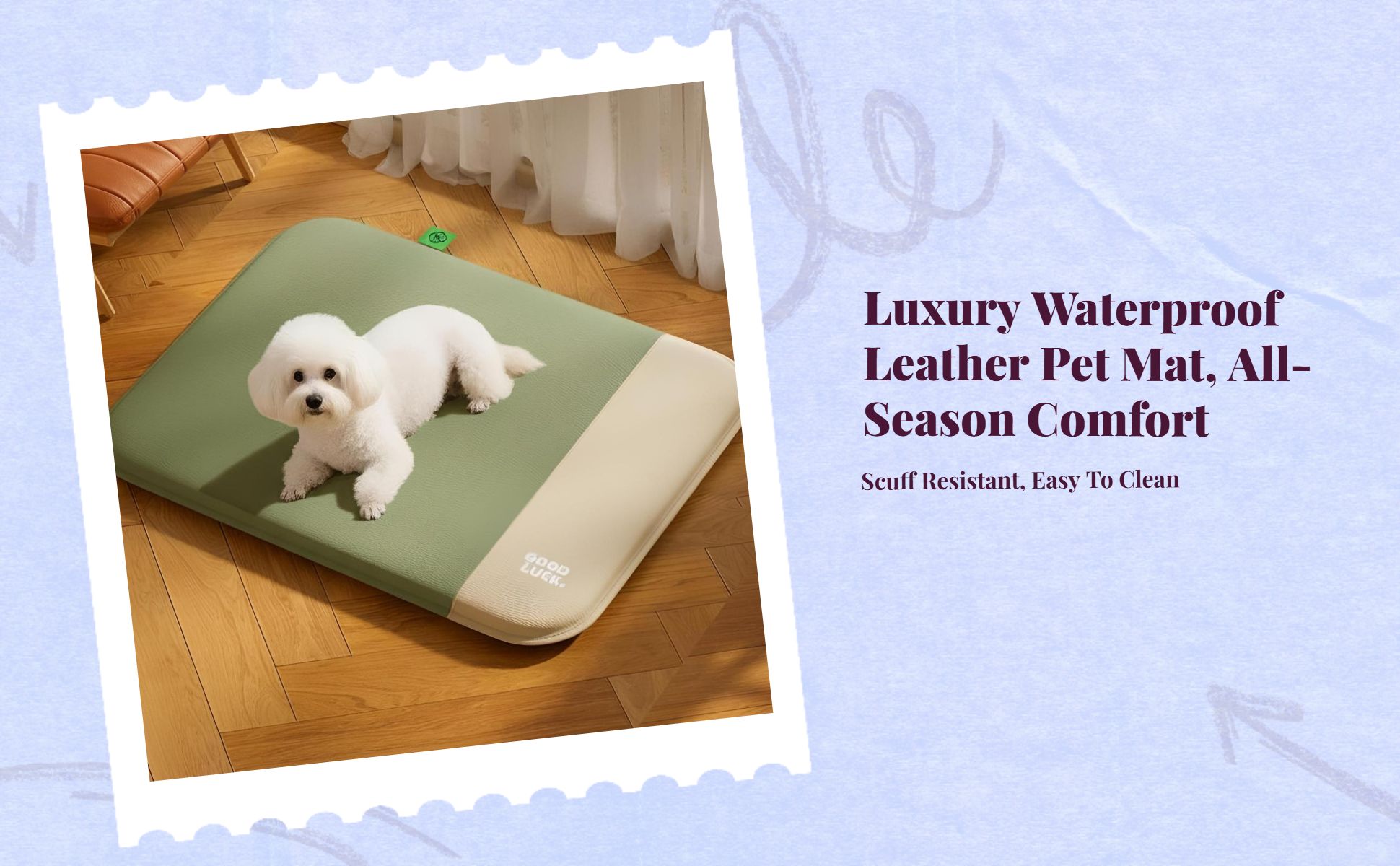 Waterproof orthopedic dog bed, easy clean
