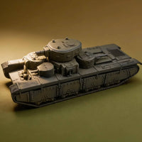 1/144 Multi-Turret Heavy Tank Model Miniature Collectible Item Detailed