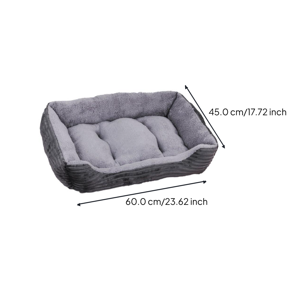 Calming Pet Bed, Soft, Easy-Clean, All-Season