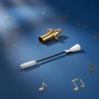 2 Pieces Saxophone Sound Hole Brush Natural Fiber for Rehearsal Room