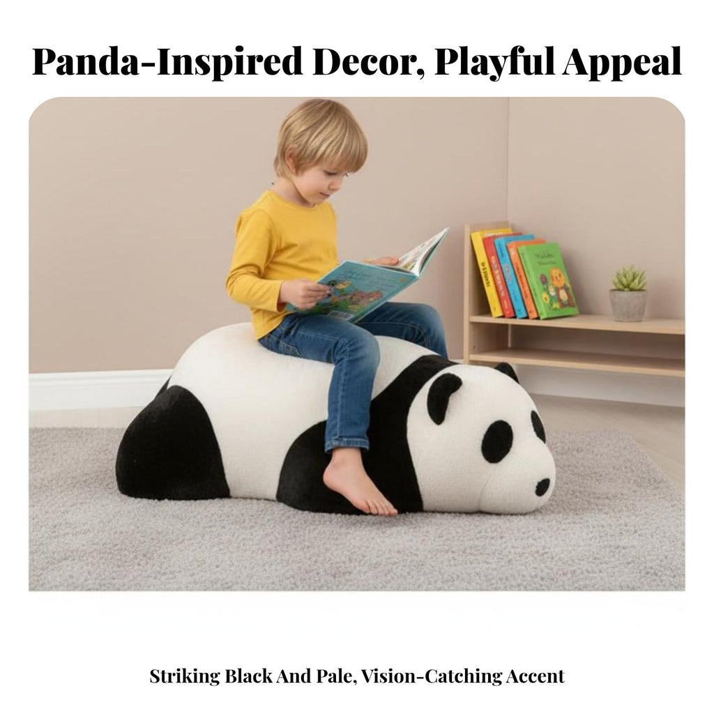 Lying Panda Floor Chair Creative Design soft Seat Multi-Functional for children, Playroom, Nursery
