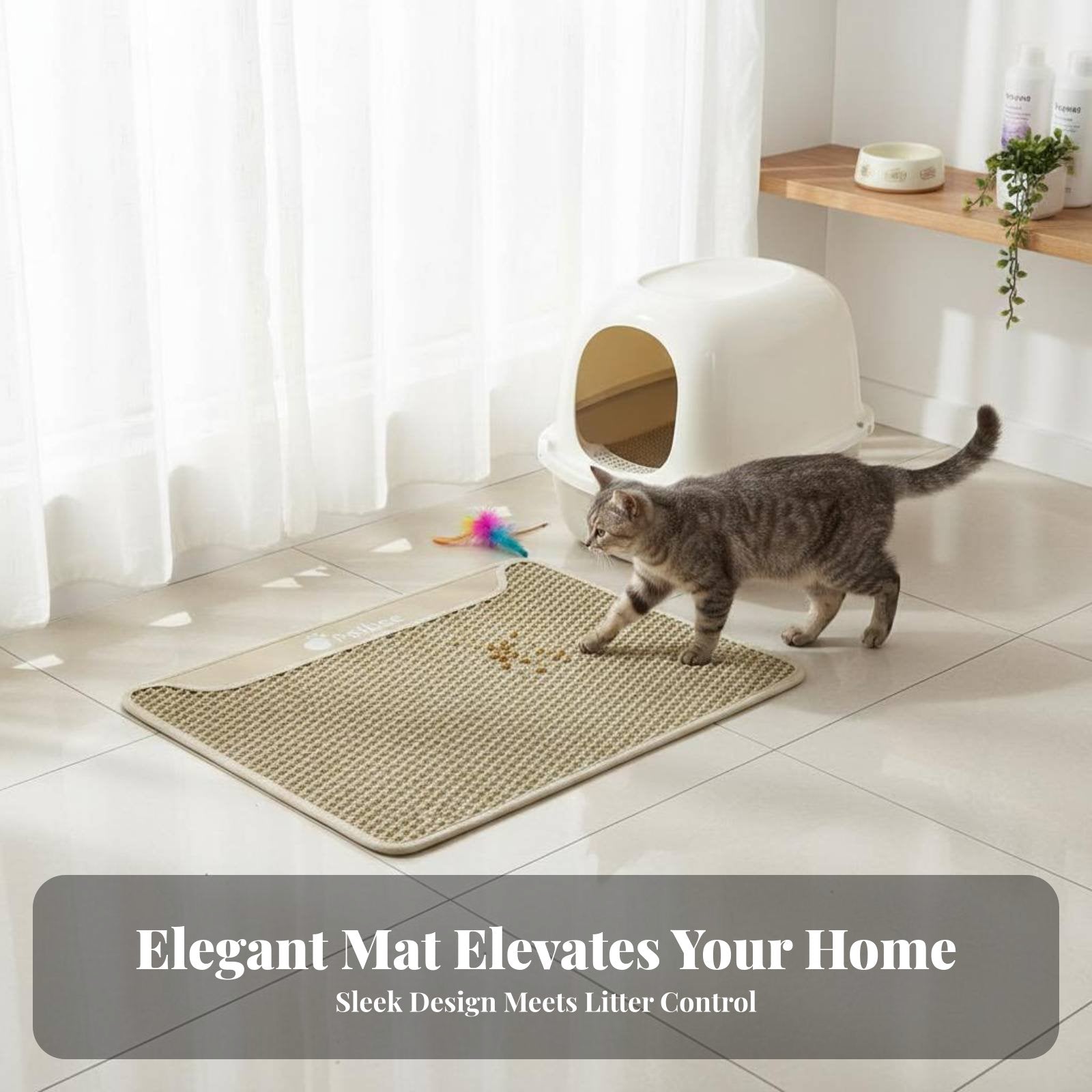 hexagonal Litter collectping Mat Antitracking hexagonal Litter collecter for Home