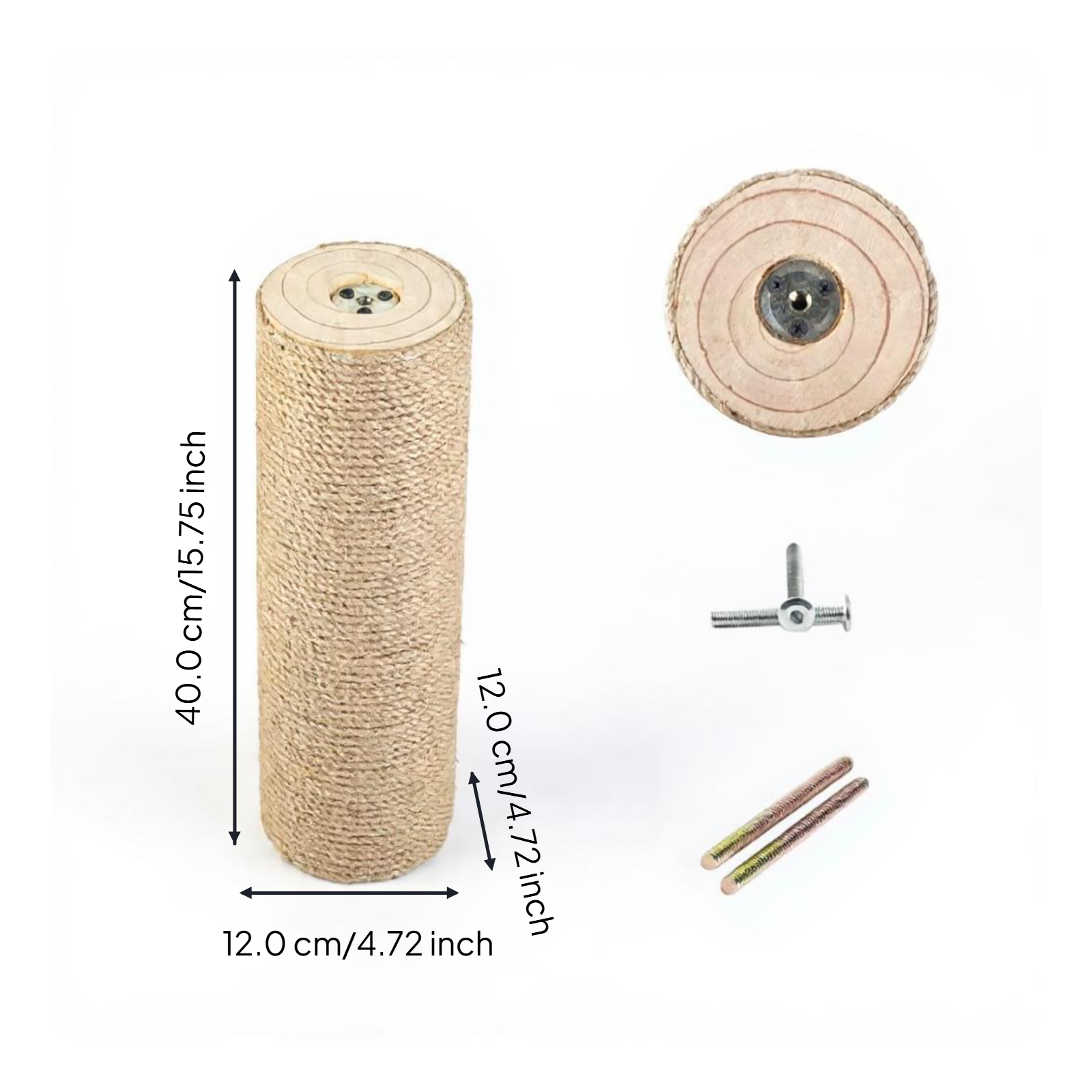 Sisal rope cat scratch post DIY