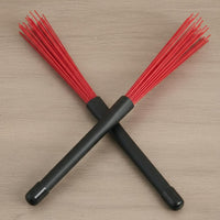 2 Pieces Nylon Drum Brushes Lightweight for on-Stage Performance, Drummers