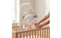Textile Swan Mobile Nursery Decor Hanging Ornament Easy to Install for Infants