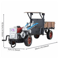 1:24 Scale Walking Tractor Model Distressed Finish for Collectors, Boys
