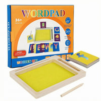 Sand Writing Tray Wooden Educational Sand Tray Hand-Eye Coordination