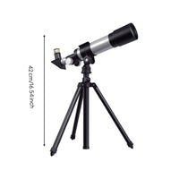 Astronomical Telescope Stable Tripod Stargazing Telescope Portable Science Toy for Students