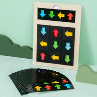 Wooden Direction Cognition Toy Early Education Arrow Reasoning Brain Teaser