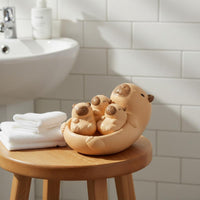 4 Pieces Capybara Bath Toy Set Rounded Edges for Pool, Young Children