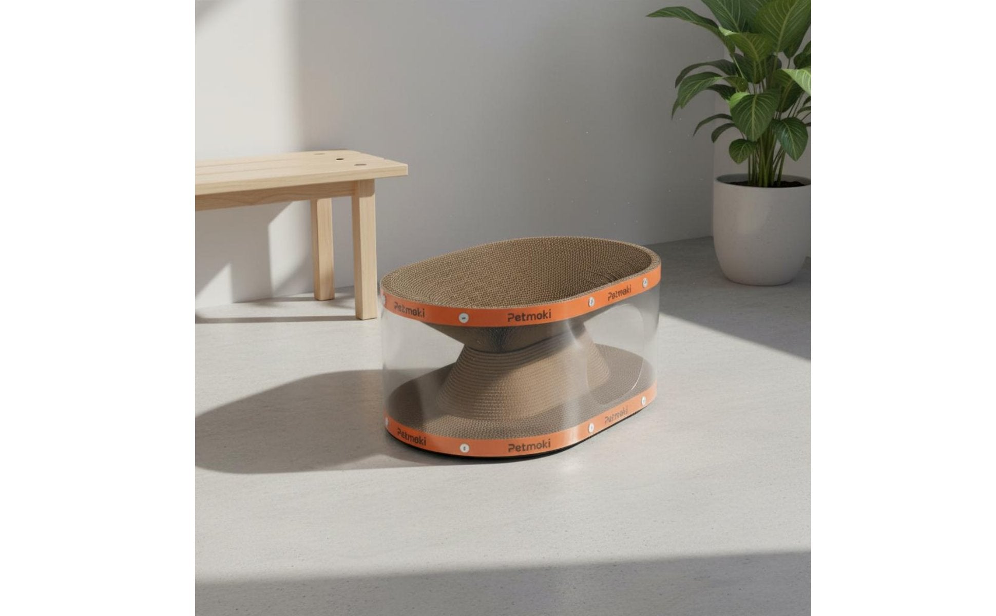 Cat Tunnel Scratcher Multi-Functional Cat Scratching Bed Self-Entertaining Pet Accessory for Cats, Indoor