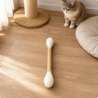 Cotton Swab Feline Toy Single Piece Pet Accessory Interactive