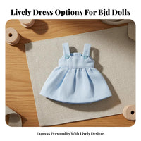 BJD Doll Outfit Aesthetic BJD Doll Apparel Cute Design Miniature Pleated Dress