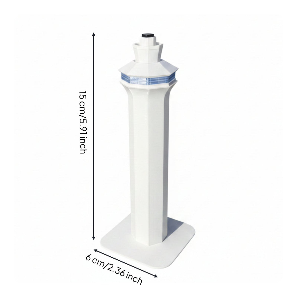 2 Pieces Airport Detection Perform 1:400 Scale Transport Model Plastic