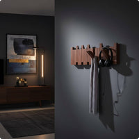 Piano Key Coat Rack Wooden Piano Design Wall Hooks Decorative for Entryway