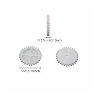 5 Pieces 2mm Bore Plastic Gears DIY Gear Set for Hobbyists