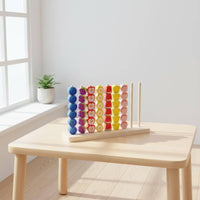 42 Pieces Wooden Fruit Loop Toss Game Color Recognition for Home, Kids 3+