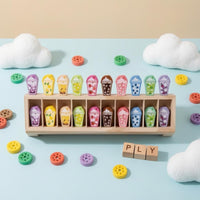 Wooden Memory Matching Game Concentration Training Educational Toy Long-Lasting