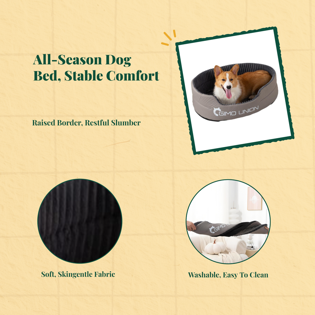 Orthopedic washable dog bed