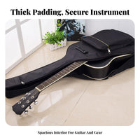41 Inch Acoustic Guitar Bag Thickened Padding 41 Inch Guitar Bag Musical Instrument Accessory Long-Lasting Oxford Material